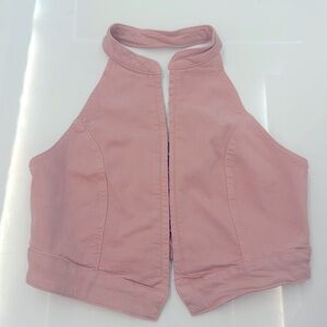 Zara women’s bustier pink crop top!